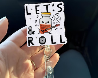 Grappige badgehaspel voor IC-verpleegkundige, grappige badge voor anesthesie, ID-houder voor CRNa OR verpleegkundige, schattige badgehaspel voor medische flacon, cadeau PACu ICu