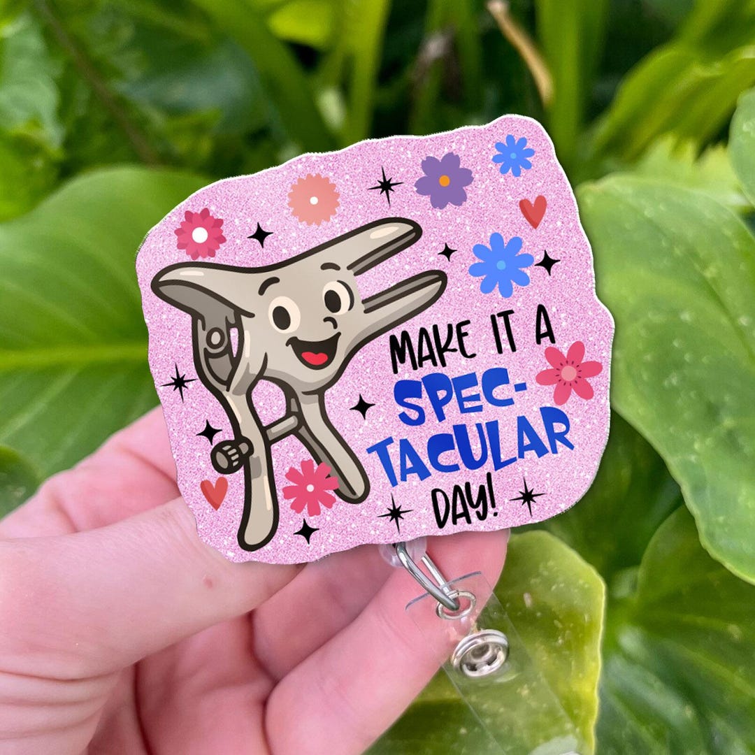 Speculum Badge Reel | Funny Gynecology OB GYN Badge Holder | Make It a ...