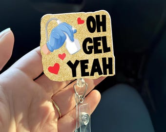 Porta credencial de acrílico para técnico de ultrasonido, ideal como regalo de sonografía, cinturón o pinza de cocodrilo.