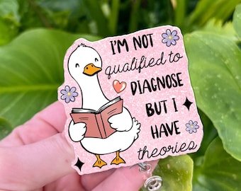 Lustige Krankenschwester Abzeichen Reel: Sarkastisches Enten-Design - Pflegeheim Humor