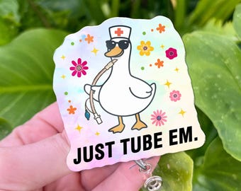 Funny Goose Badge Reel: Anesthesia Nurse ID Holder