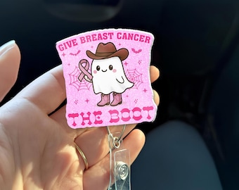 Bewustzijnsbadge: Ghost Cowboy, roze lint