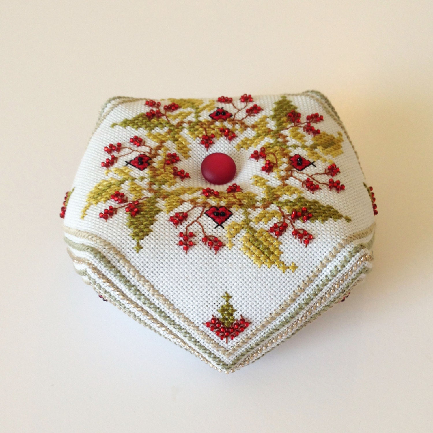 Bittersweet September Biscornu - Pattern Cross Stitch PDF Dowload - Etsy