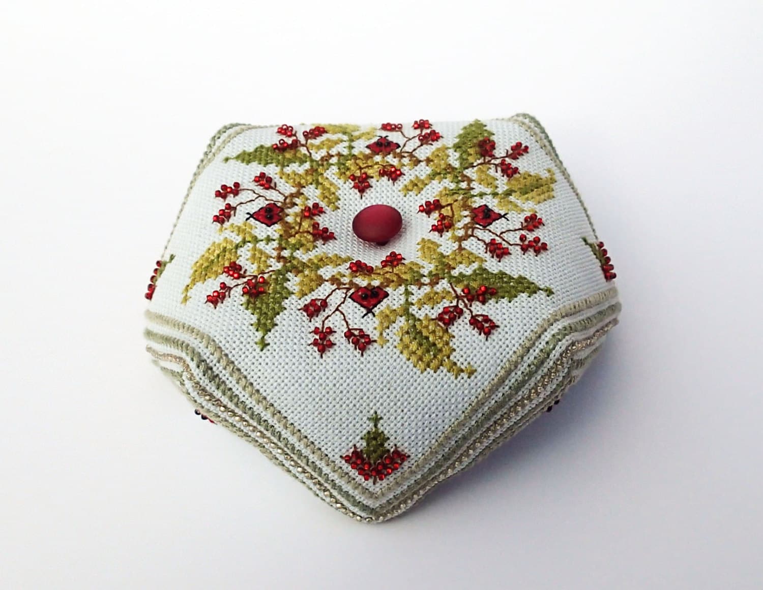 Bittersweet September Biscornu - Pattern Cross Stitch PDF Dowload - Etsy