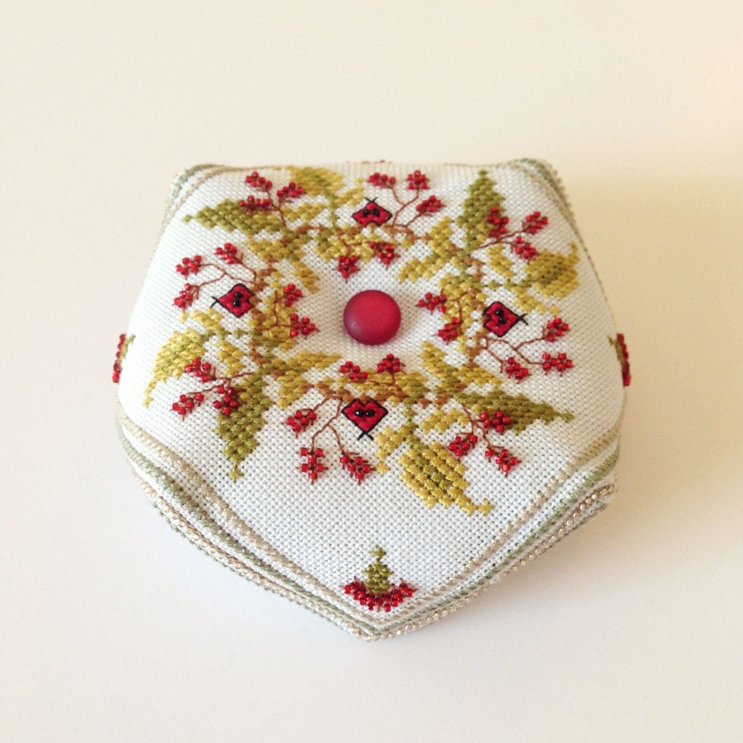 Bittersweet September Biscornu - Pattern Cross Stitch PDF Dowload - Etsy