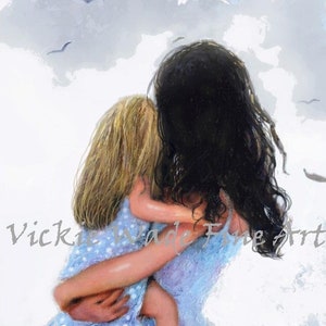 Stampa artistica di abbracci tra madre e figlia di Vickie Wade