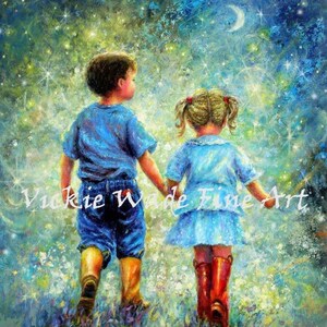 Clemson Kids Art Print Young Lovers Couple Holding Hands Etsy Clemson Kids Art Print Young Lovers Couple Holding Hands Etsy