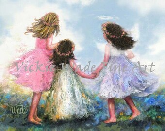 Three Sisters Three Friends 3 friends 3 Sisters Long Distance Family Frame Separated friends Three Best Friends Three States 3 States Gift