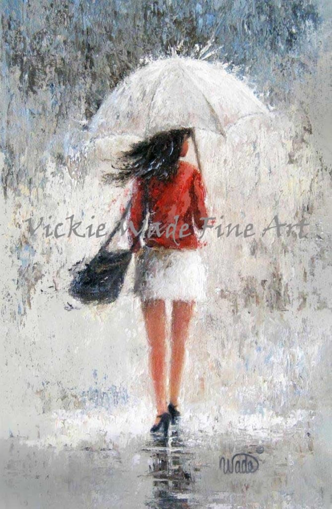 Une Femme Avec Un Parapluie Coloré Se Bat Contre Une Tempête. Banque  D'Images et Photos Libres De Droits. Image 39545806