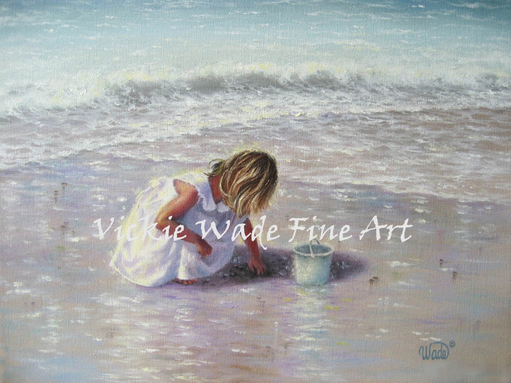 Beach Girl Art Print blond beach girl beach art beach Etsy