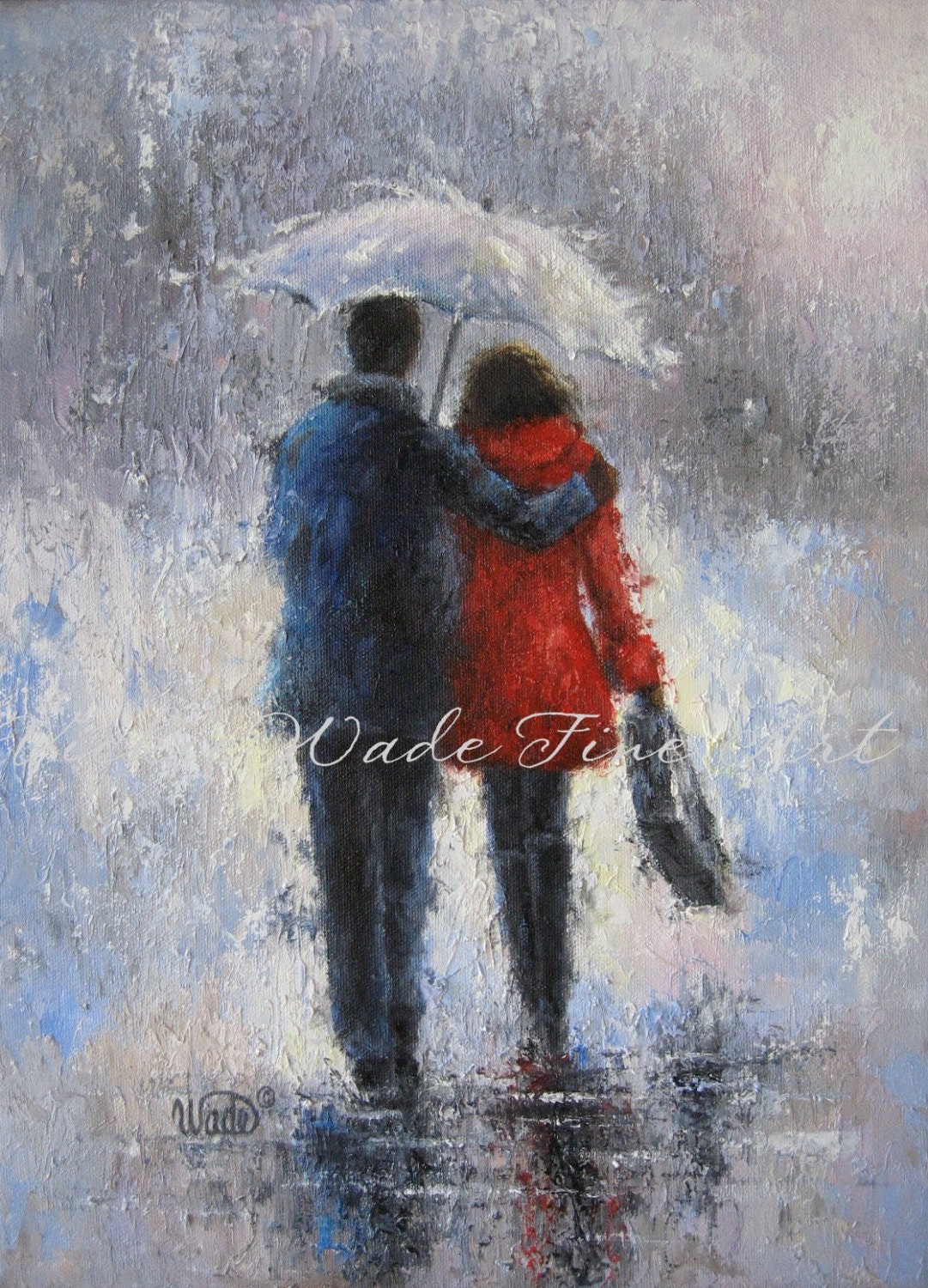 Rain Lovers Original Painting Lovers In Rain Loving Couple Etsy Rain Lovers Original Painting Lovers In Rain Loving Couple Etsy