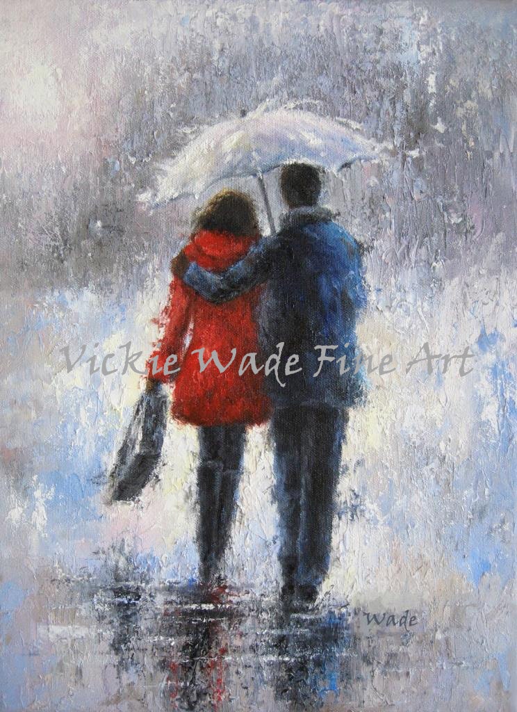 Love is in the rain - Mystery Art Conception - Drawings & Illustration,  People & Figures, Love & Romance - ArtPal