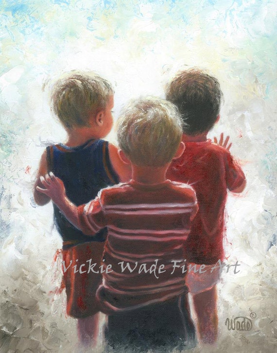 Three Little Boys Art Print tres niños tres hermanos niños - Etsy México Three Little Boys Art Print tres niños tres hermanos niños - Etsy México