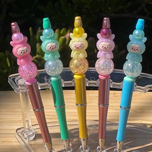 Labubu Pens | Beaded Pens | Pens | Beaded pens gifts for coworkers, friends and kids |