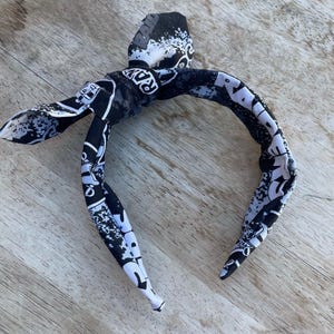 Las Vegas Football | Raiders Inspired Headband | Knotty Headband | Top Knot Headband