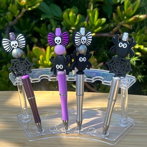 Bats, Spiders, Skulls, Spiderwebs Halloween Pens | Beaded Pens | Horror Scary Pens | Fun Pen gifts friends, coworkers, kids work & school