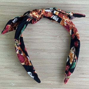 Pizza | Pizza Party Headband | Chef Inspired Inspired Headband | Knotty Headband | Top Knot Headband | Food Knotted Headband | Summer Hair