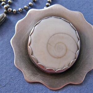 Shiva sea shell sterling silver pendant necklace image 4