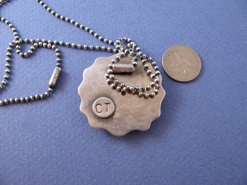 Shiva sea shell sterling silver pendant necklace image 5