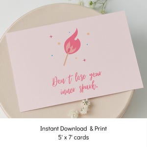 Ermutigung Inner Spark Karte, Grußkarte, Druckbare Geschenk Karte, Motivationskarte, Wohnkultur