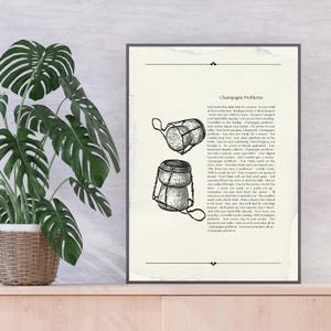 Taylor Swift-Inspired Lyric Print | Champagne Problems | Digital Download | Vintage Inspired Wall Art | Printable Quote | Swiftie Home Décor