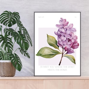 Taylor Swift-Inspired Lyric Print | Ivy | Digital Download | Floral Wall Art | Printable Quote | Swiftie Home Décor