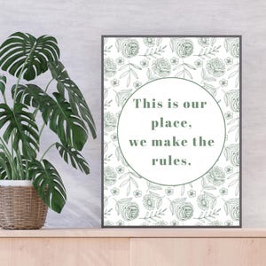 Taylor Swift-Inspired Lyric Print | Lover | Digital Download | Minimalist Wall Art | Printable Quote | Swiftie Home Decor
