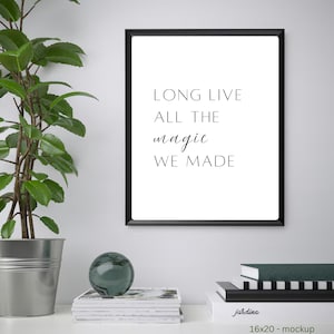 Taylor Swift-Inspired Lyric Print | Long Live | Digital Download | Minimalist Wall Art | Printable Quote | Swiftie Home Decor