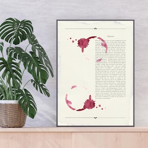 Taylor Swift-Inspired Lyric Print | Maroon | Digital Download | Vintage Inspired Wall Art | Printable Quote | Swiftie Home Décor