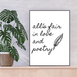 Taylor Swift-Inspired Lyric Print | TTPD | Digital Download | Minimalist Wall Art | Printable Quote | Swiftie Home Decor