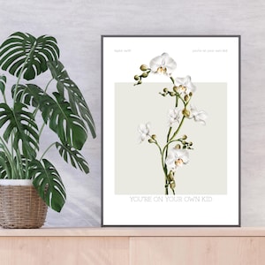 Taylor Swift-Inspired Lyric Print | YOYOK | Digital Download | Floral Wall Art | Printable Quote | Swiftie Home Décor