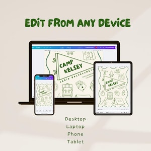 "Edit from any device. Desktop, laptop, phone, tablet"