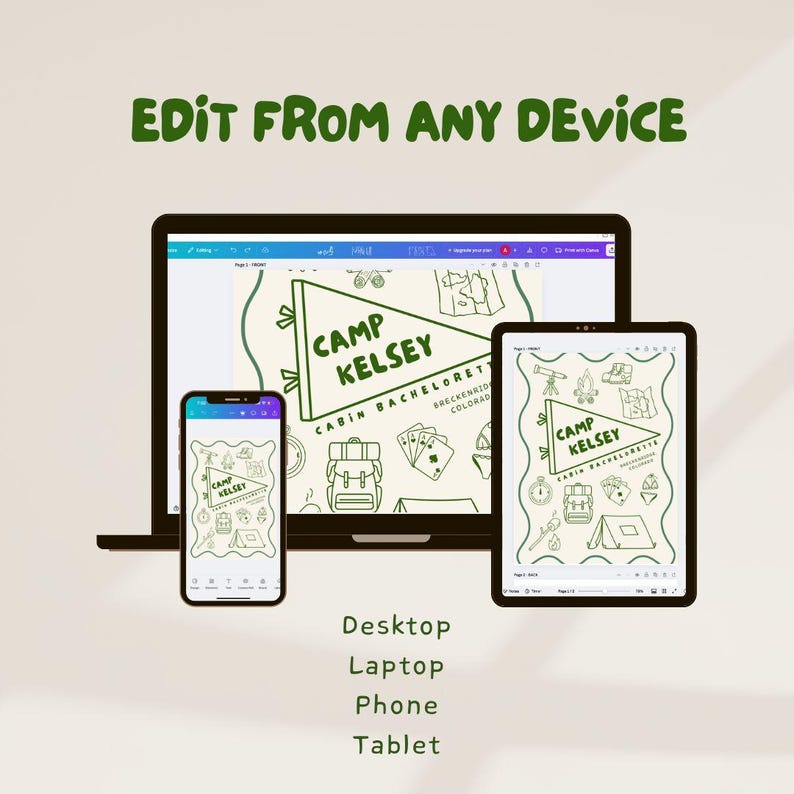 "Edit from any device. Desktop, laptop, phone, tablet"