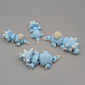 Flexi Triceratops, Triceratops, 3D Drucke, Figur, Gelenktier, Schlüsselanhänger