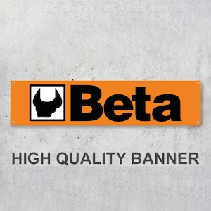 Beta Tools Vinyl Banner Workspace Decoration Garage Car Bike Motorsport Bike Motorbike Motorcycle Service Workshop Sign
