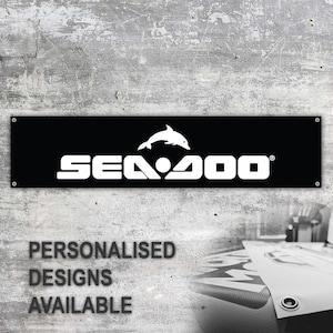 SEA-DOO Vinyl Banner Sign Workspace Decoration Garage Car Bike Motorsport Bike Motorbike Motorcycle Workshop Service