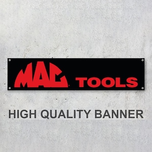 MACTools Vinyl Banner Sign Workspace Decoration Garage Car Bike Motorsport Bike Motorbike Motorcycle Workshop Service