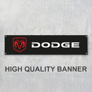 Dodge Racing Vinyl Banner Sign Workspace Decoration Garage Car Bike Motorsport Bike Motorbike Motorcycle Workshop Service