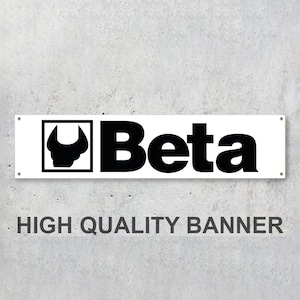 Beta Tools Vinyl Banner Sign Workspace Decoration Garage Car Bike Motorsport Bike Motorbike Motorcycle Workshop Service