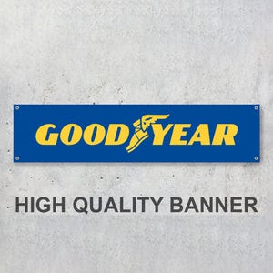 GoodYear Vinyl Banner Sign Workspace Decoration Garage Car Bike Motorsport Bike Motorbike Motorcycle Workshop Service OFF-ROAD Offroad