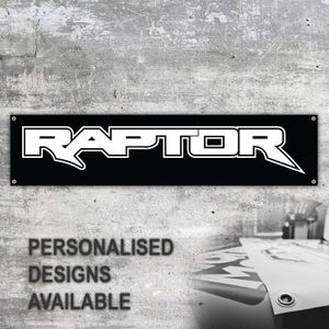 Ford Raptor Vinyl Banner Sign Workspace Decoration Garage Car Bike Motorsport Bike Motorbike Motorcycle Workshop Service