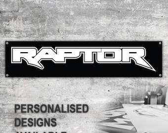 Ford Raptor Vinyl Banner Sign Workspace Decoration Garage Car Bike Motorsport Bike Motorbike Motorcycle Workshop Service