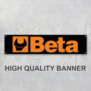 Beta Tools Vinyl Banner Sign Workspace Decoration Garage Car Bike Motorsport Bike Motorbike Motorcycle Service Workshop