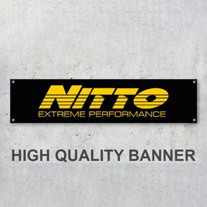 Nitto Vinyl Banner Sign Workspace Decoration Garage Car Bike Motorsport Bike Motorbike Motorcycle Workshop Service OFF-ROAD Offroad