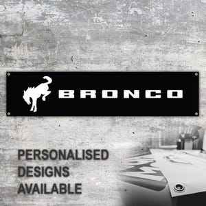Ford Bronco Vinyl Banner Sign Workspace Decoration Garage Car Bike Motorsport Bike Motorbike Motorcycle Workshop Service