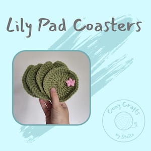 Crochet Lily Pad Coasters
