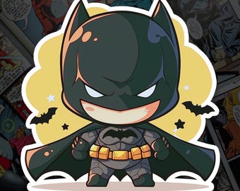 Batman Fan Art Decal, Superhero Inspired Vinyl, Laptop Water Bottle, Gift