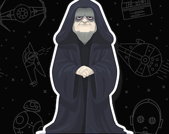 Emperor Palpatine/Darth Sidious Star Wars Sticker: Waterproof Vinyl Decal