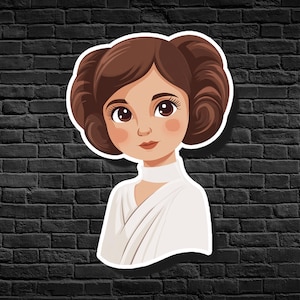 Princess Leia | Star Wars Stickers | Star Wars | Princess Leia Sticker | Waterproof Vinyl Sticker