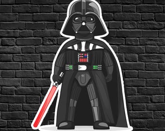 Darth Vader Sticker: Waterproof Vinyl Star Wars Decal